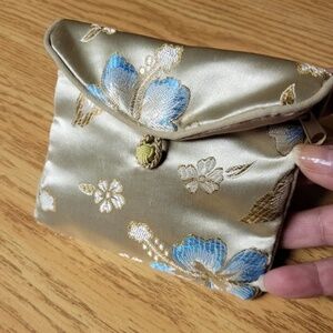 3/$25 Embroidered Satin Pouch Asian Design